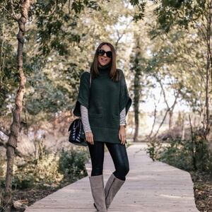 Cowl Neck Sweater Poncho NWT